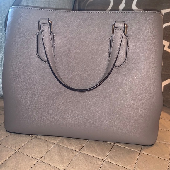 Kate Spade Satchel- gray/ beige - Picture 2 of 3